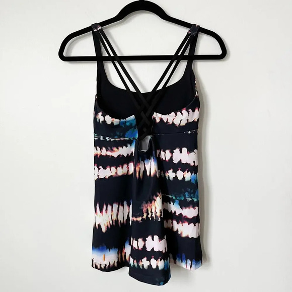 Lucy Let it Be Strappy Tie Dye Tank Top Small Athletic Yoga Running Training - Picture 4 of 16